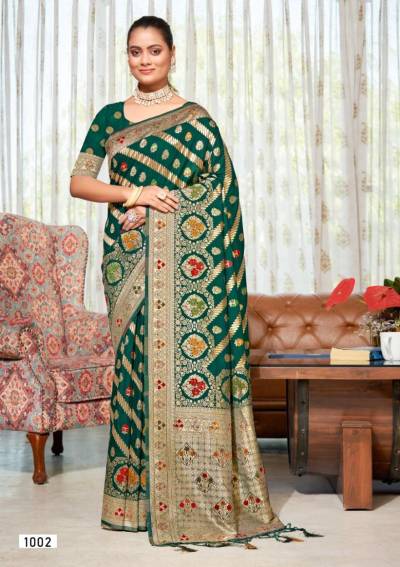 AKRITI VOL 7 BY BUNAWAT  WEAVING SILK SAREE EXPORTER IN INDIA